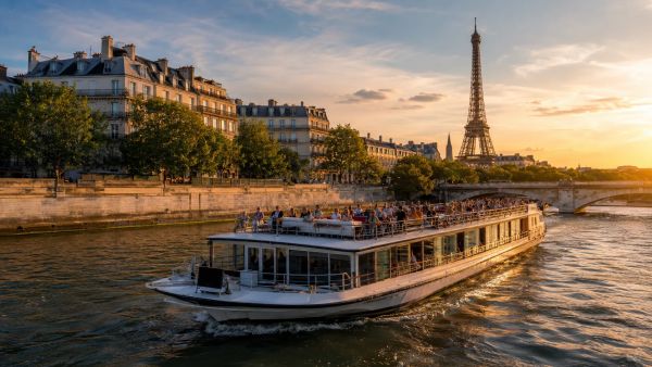 Une croisière touristique inoubliable à bord d'un bateau au centre de Paris